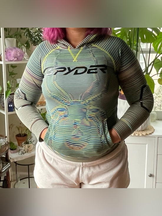 Spyder Other - Spyder *rare* fitted Striped Performance Pullover Hoodie